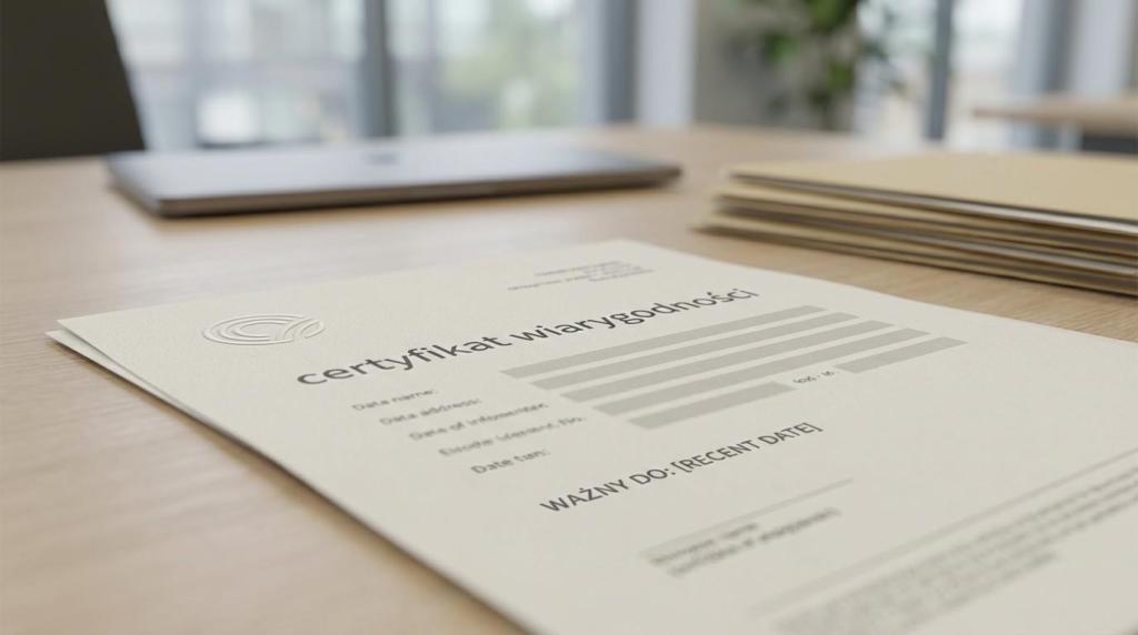 Jak wykorzystać certyfikat wiarygodności w sprzedaży i ofertach przetargowych